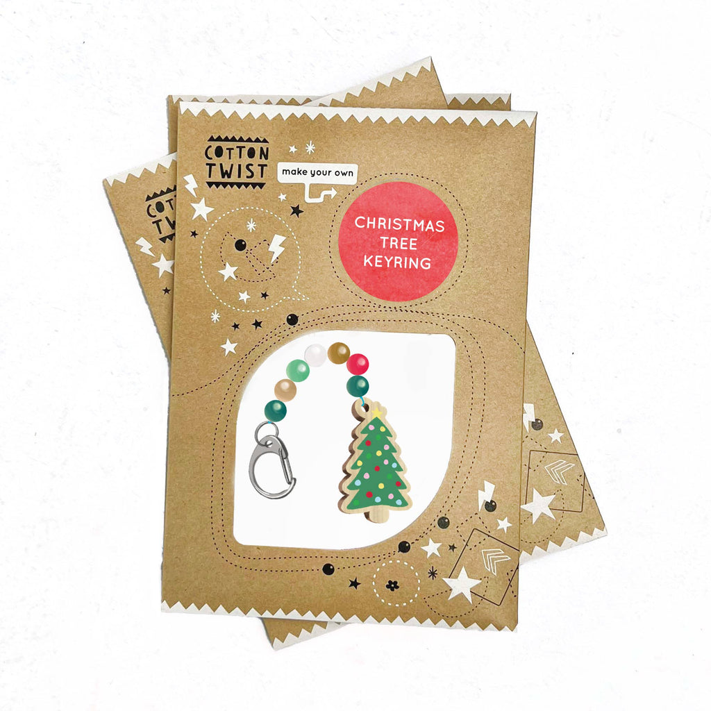 Cotton Twist: Christmas Tree Keyring - Acorn & Pip_Cotton Twist