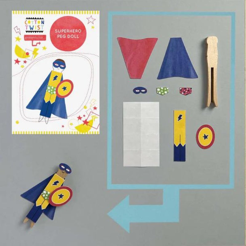 Cotton Twist: Make Your Own Superhero Peg Doll - Acorn & Pip_Cotton Twist