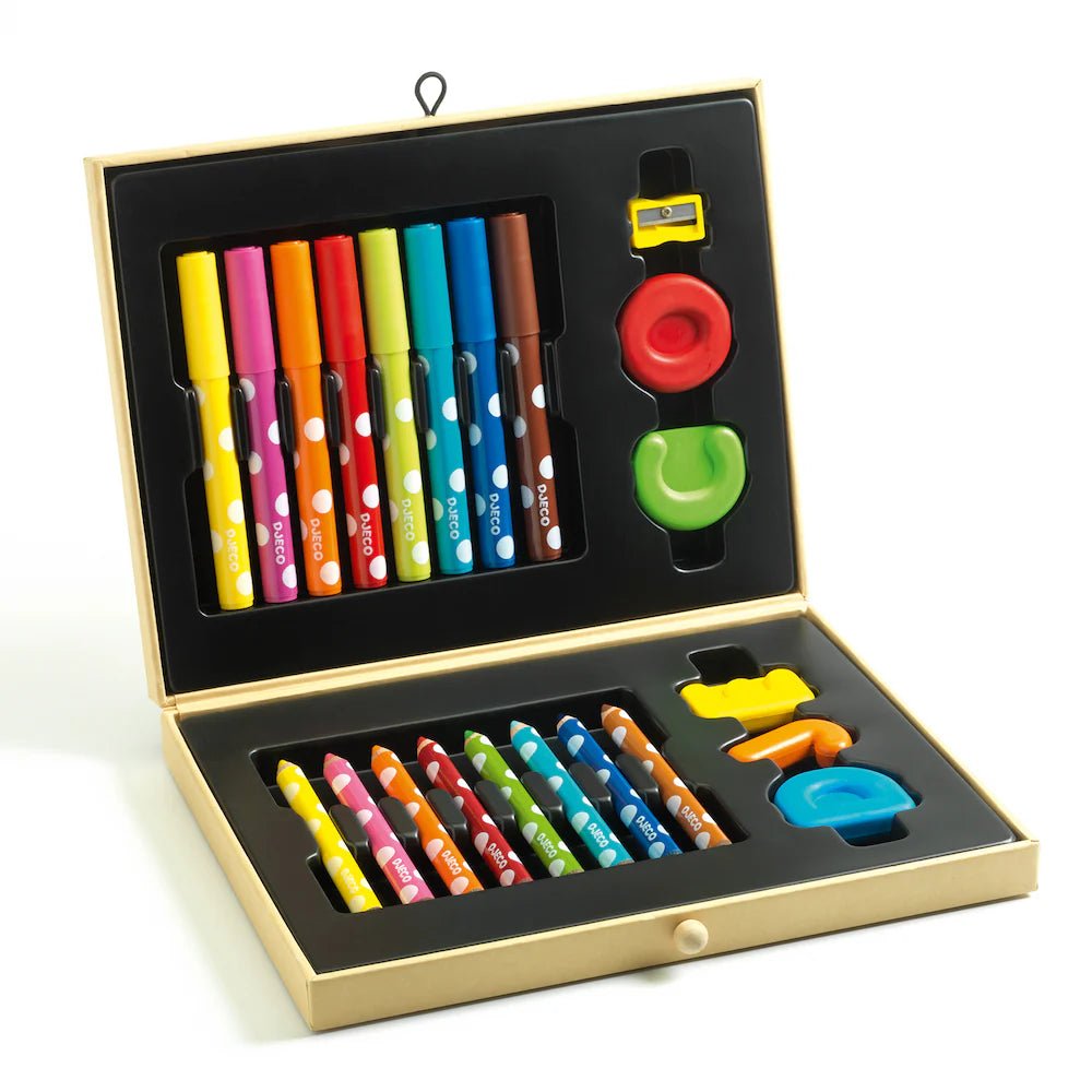 Djeco: Colour Box - Art Case - Acorn & Pip_Djeco