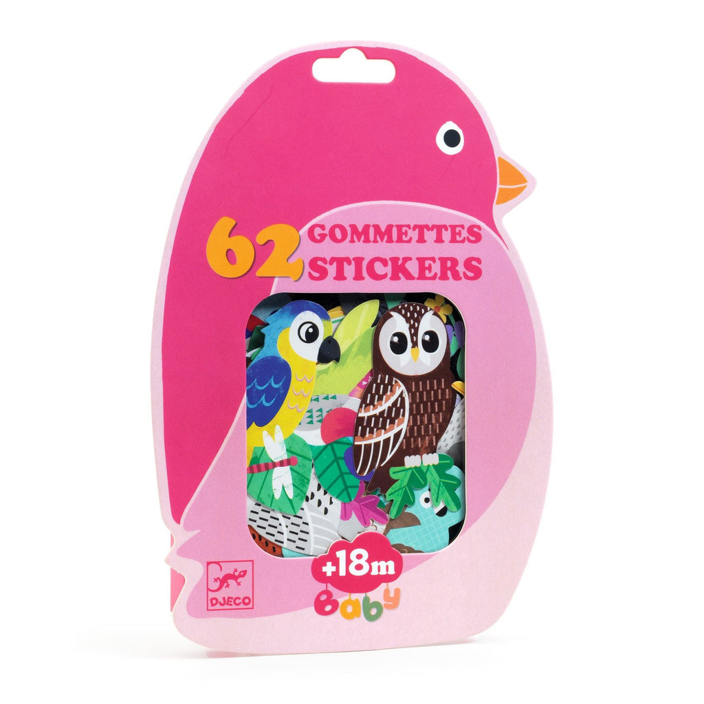 Djeco: Gommettes Stickers Pack - Birds - Acorn & Pip_Djeco