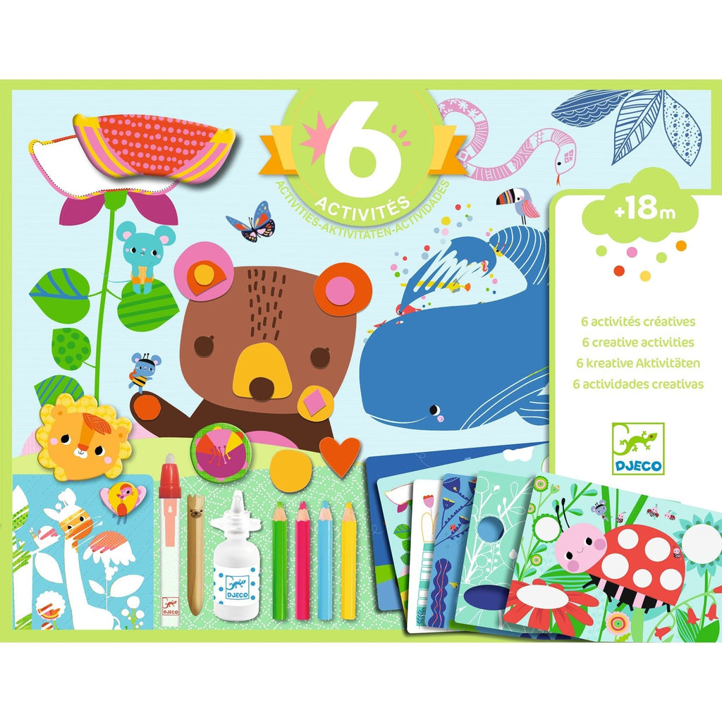 Djeco: Multi - Activity Toddler Craft Box Set - Acorn & Pip_Djeco