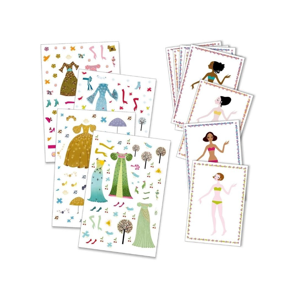 Djeco: Paper Dolls - Dresses Through The Seasons - Acorn & Pip_Djeco