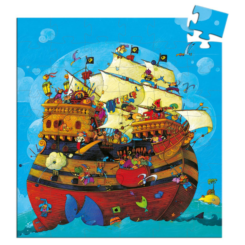 Djeco: Silhouette Puzzle - Barbarossa’s Boat - Acorn & Pip_Djeco
