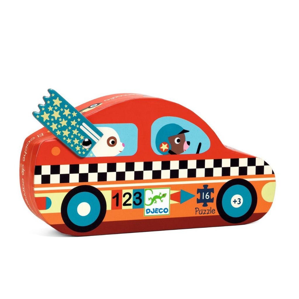 Djeco: Silhoutte Puzzle - The Racing Car - Acorn & Pip_Djeco