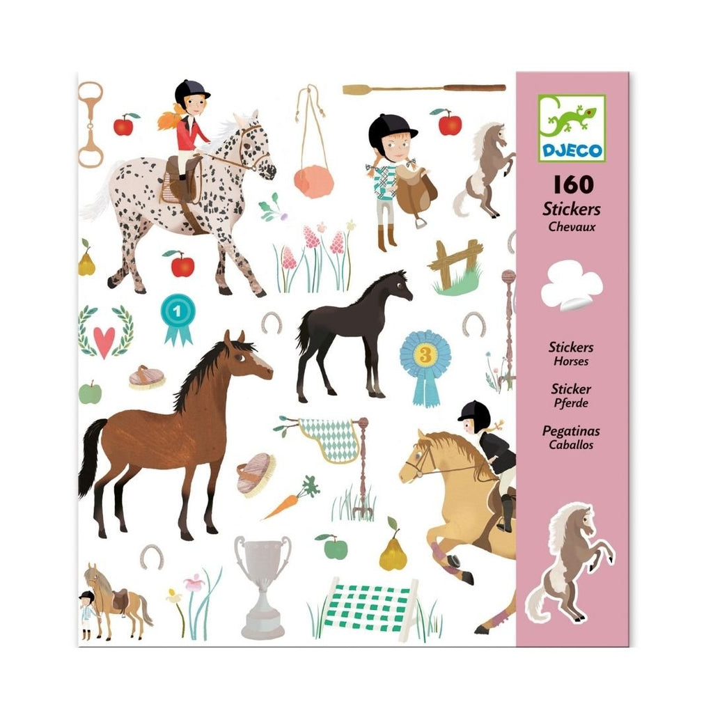 Djeco: Stickers - Horses - Acorn & Pip_Djeco