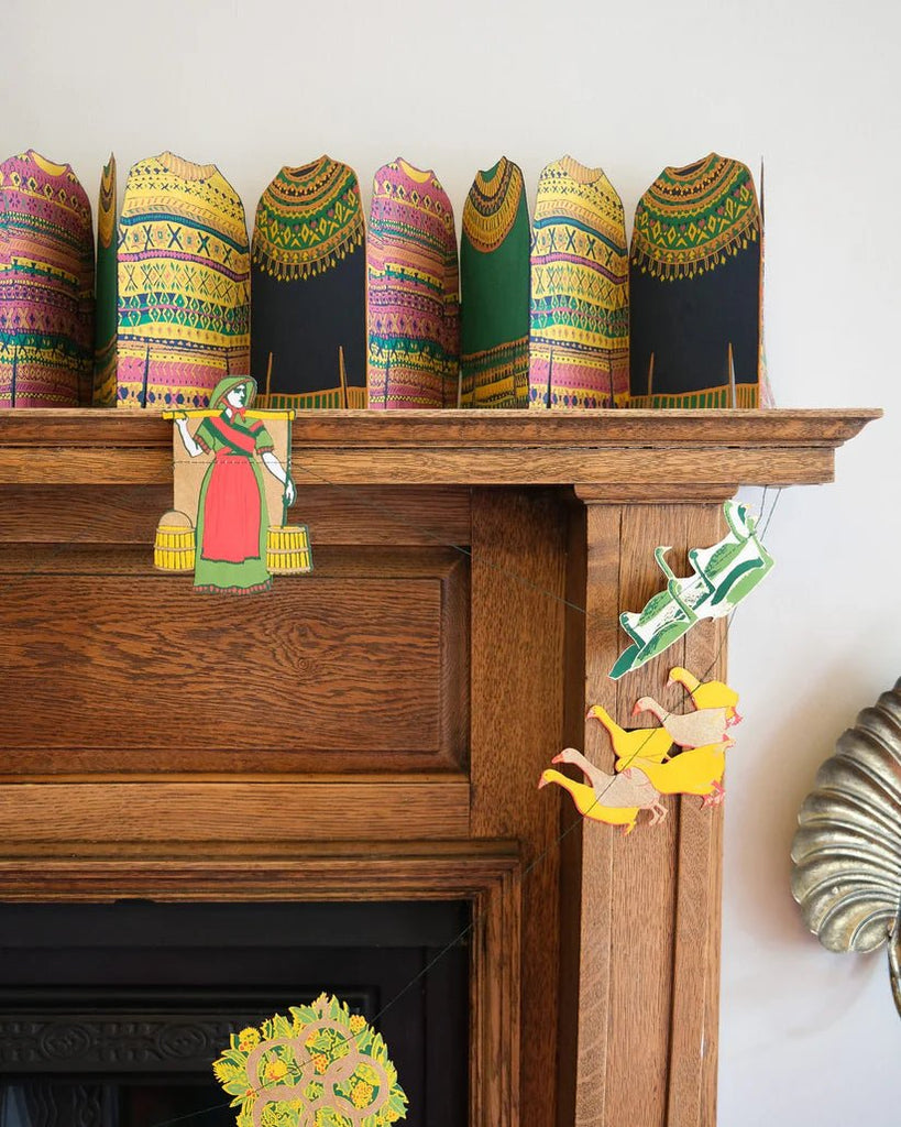 East End Press: 12 Days of Christmas Sewn Garland - Acorn & Pip_East End Press