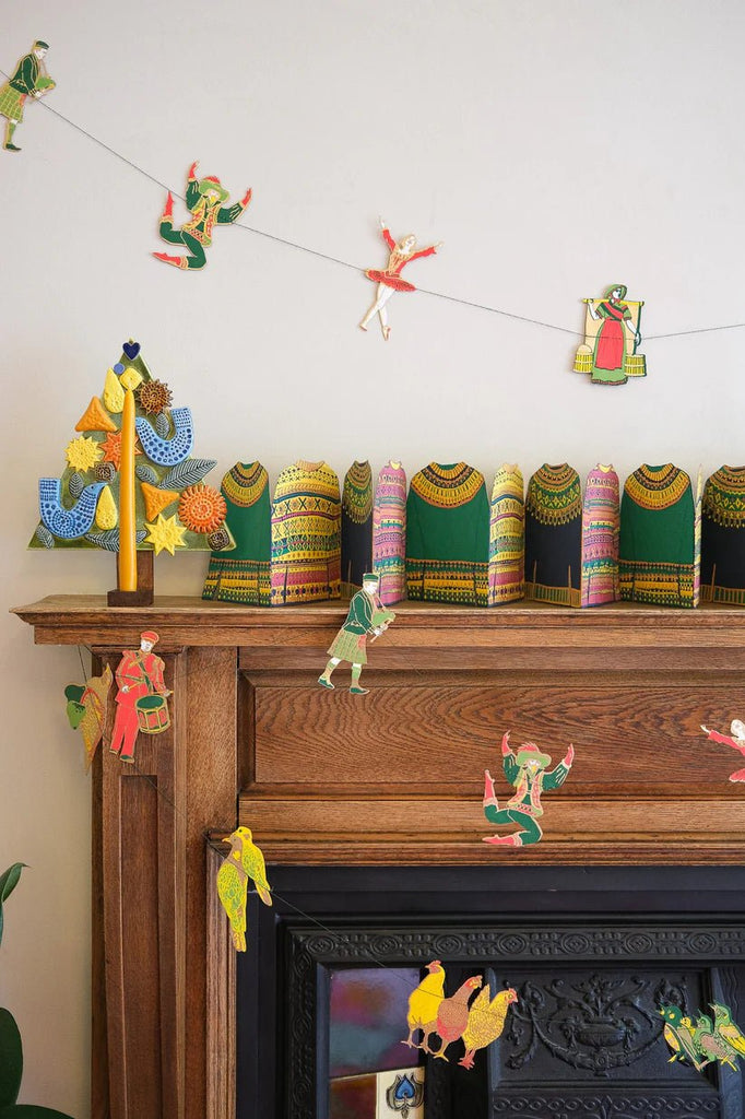 East End Press: 12 Days of Christmas Sewn Garland - Acorn & Pip_East End Press