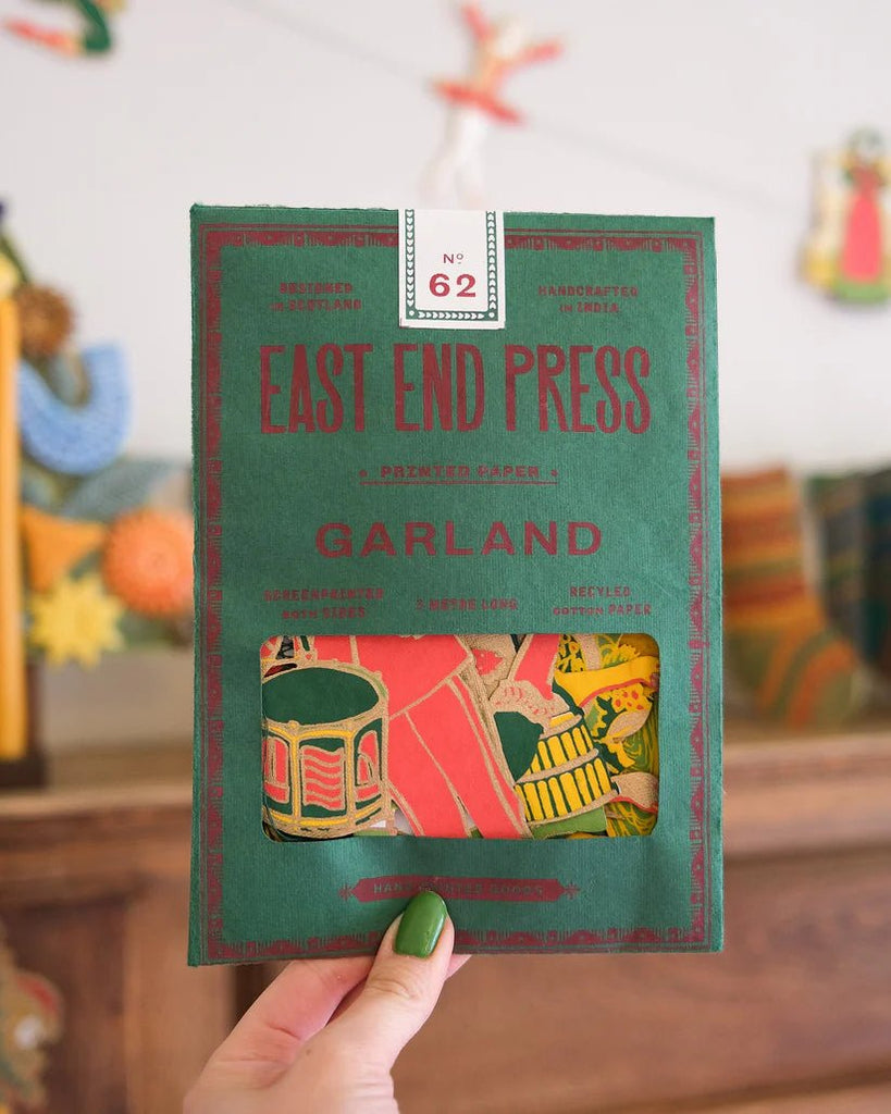 East End Press: 12 Days of Christmas Sewn Garland - Acorn & Pip_East End Press