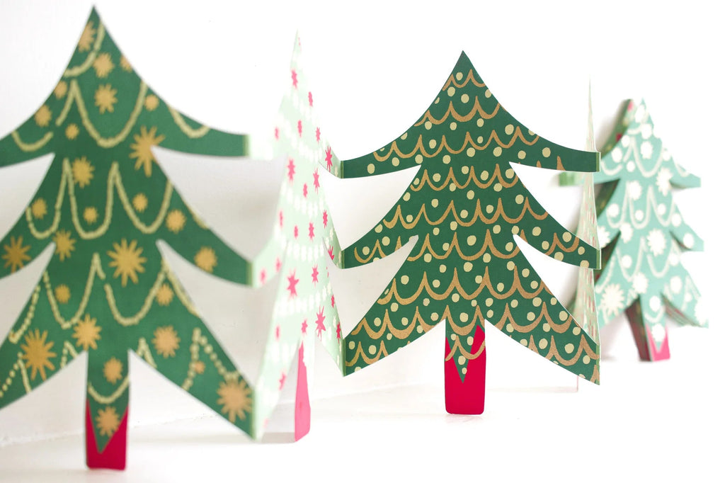 East End Press: Christmas Trees Garland - Acorn & Pip_East End Press