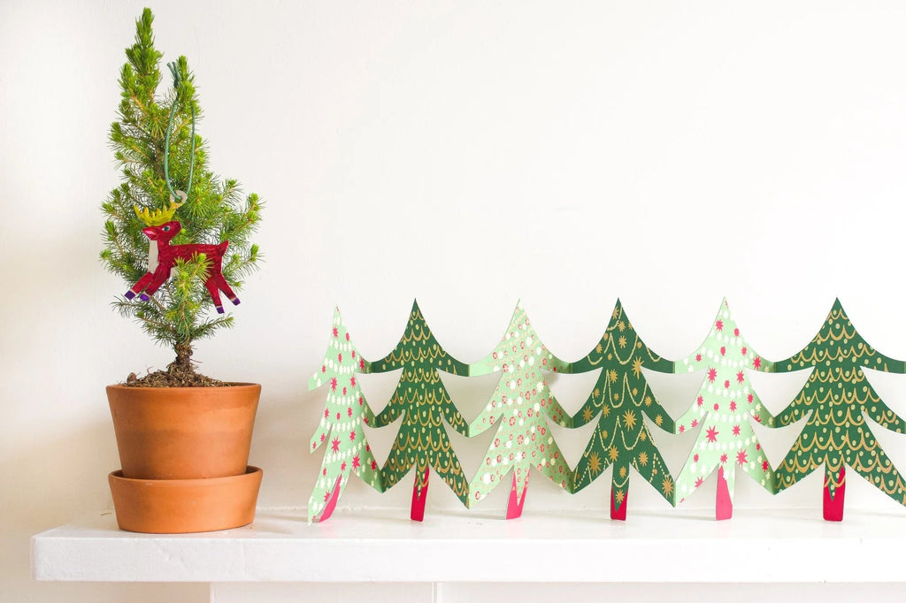 East End Press: Christmas Trees Garland - Acorn & Pip_East End Press