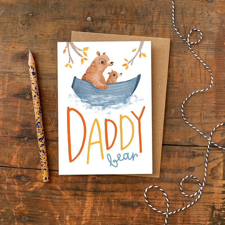 Emily Nash: Daddy Bear Greeting Card - Acorn & Pip_Emily Nash Illustration