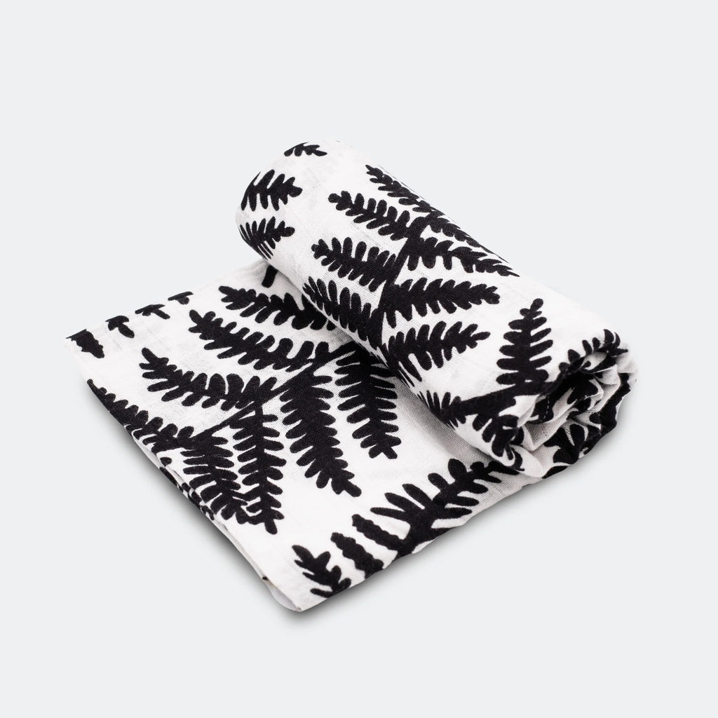 Etta Loves: PLANT PRINT XL Muslin - Fern - Acorn & Pip_Etta Loves