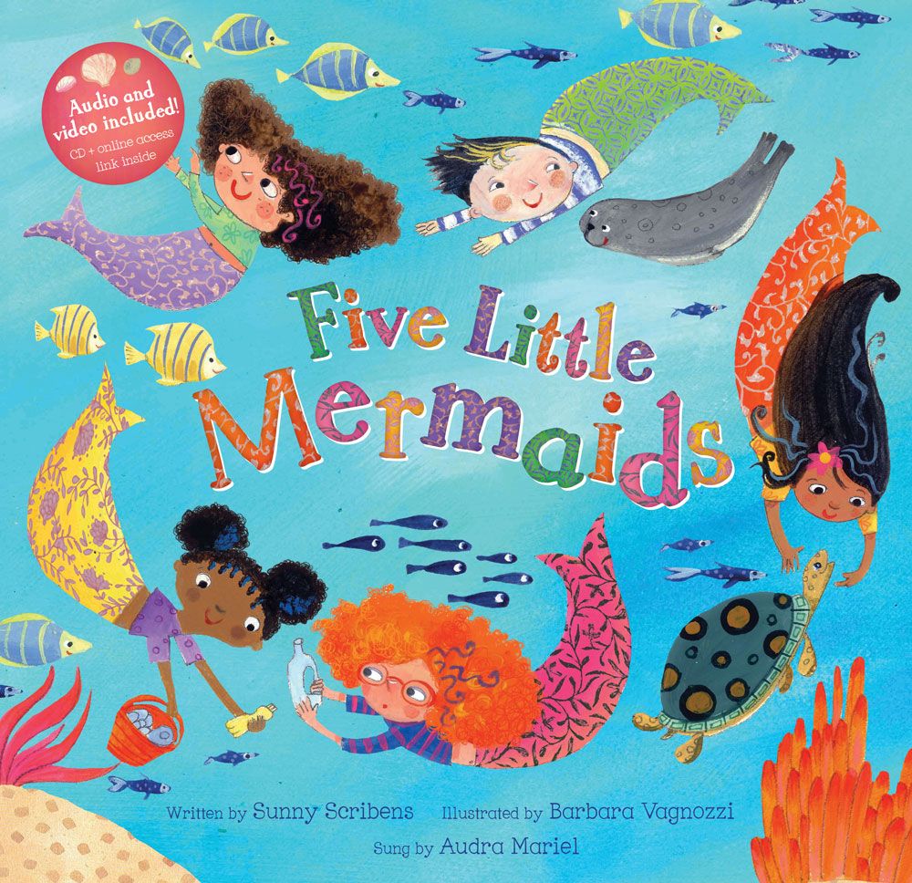 Five Little Mermaids PB with CD - Acorn & Pip_Bookspeed