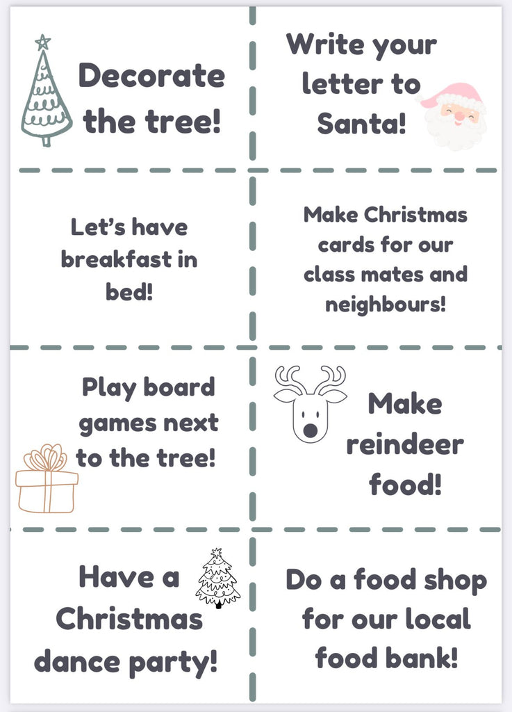 Free Printable: Ideas For Your Advent Calendar - 2024 - Acorn & Pip_Acorn & Pip