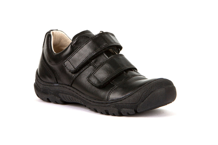 Froddo: Leo Velcro School Shoes - Black Leather - Acorn & Pip_Froddo