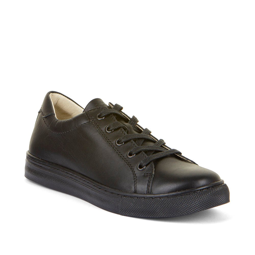 Froddo: Morgan Lace School Shoes - Black Leather - Acorn & Pip_Froddo