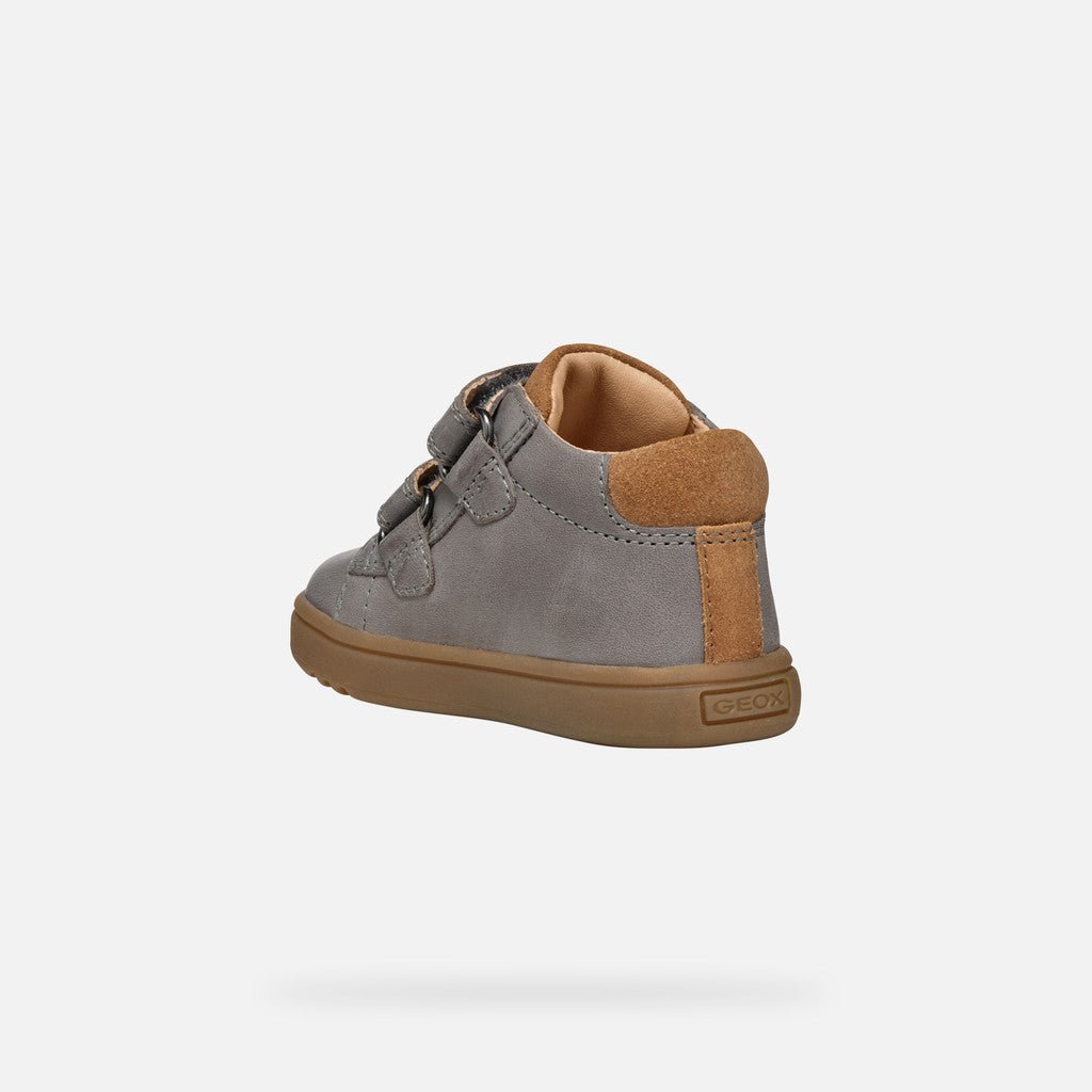 Geox: Biglia - Grey / Navy - Boys Velcro Boots - Acorn & Pip_Geox