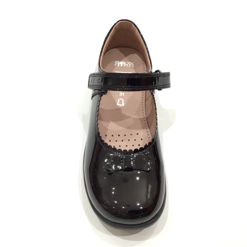 Geox: Naimara - Black Patent Scallop Mary Jane - Acorn & Pip_Geox