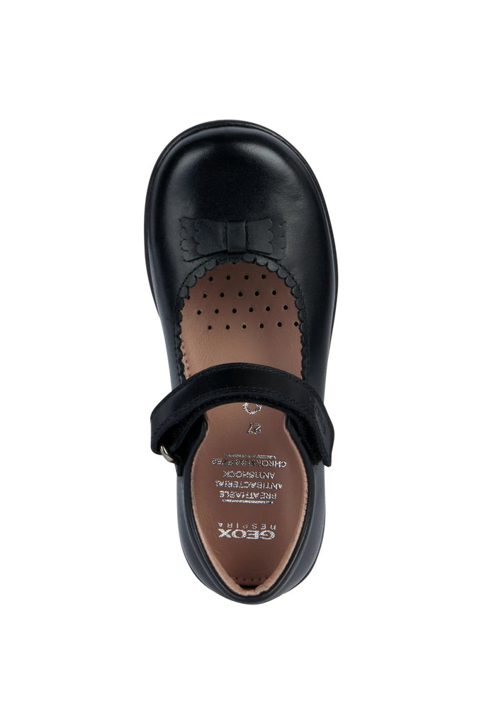 Geox: Naimara - Black Scallop Mary Jane - Black Leather - Acorn & Pip_Geox