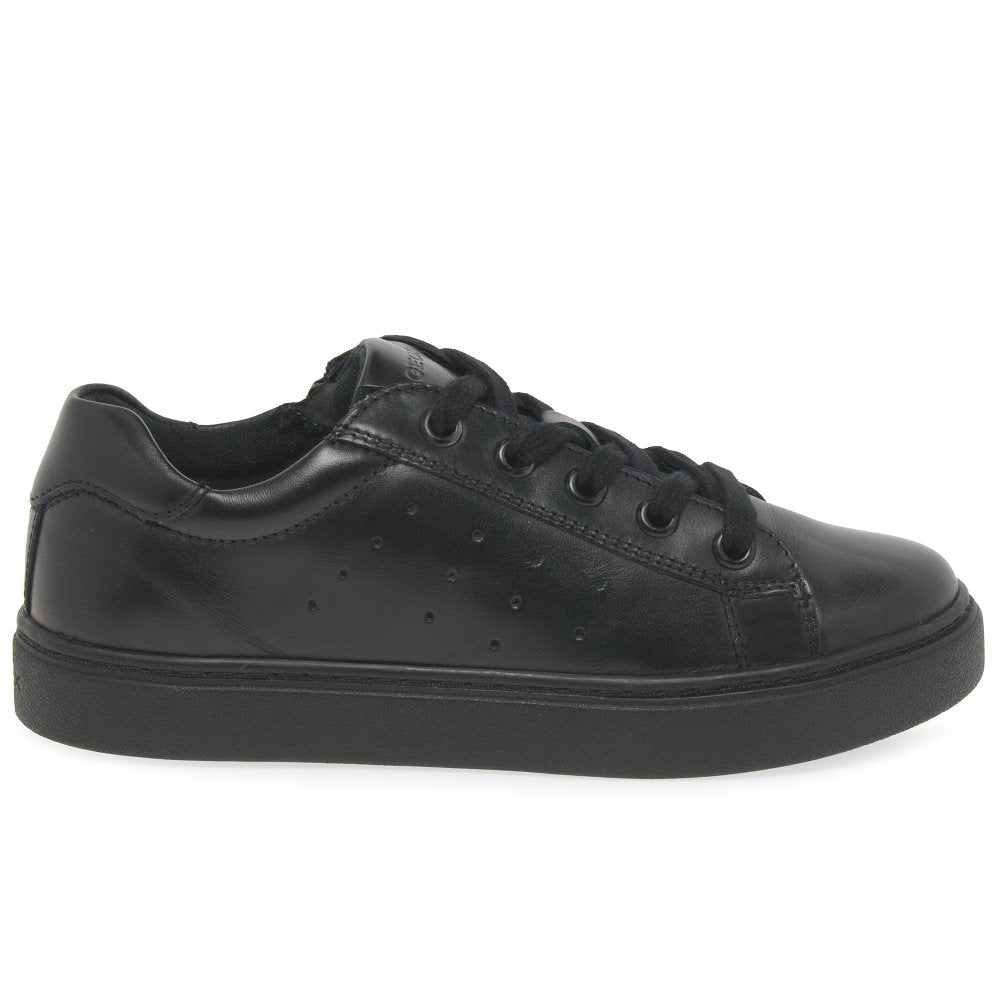 Geox: Nashik - Black Leather School Shoe - Acorn & Pip_Geox