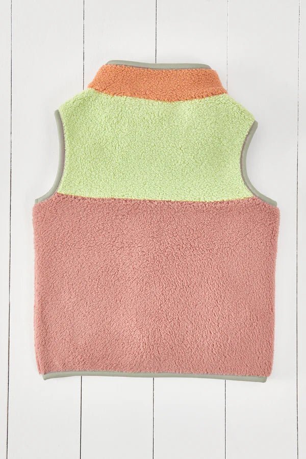 Grass & Air: Aurora Pink Kids Gilet - Acorn & Pip_Grass & Air