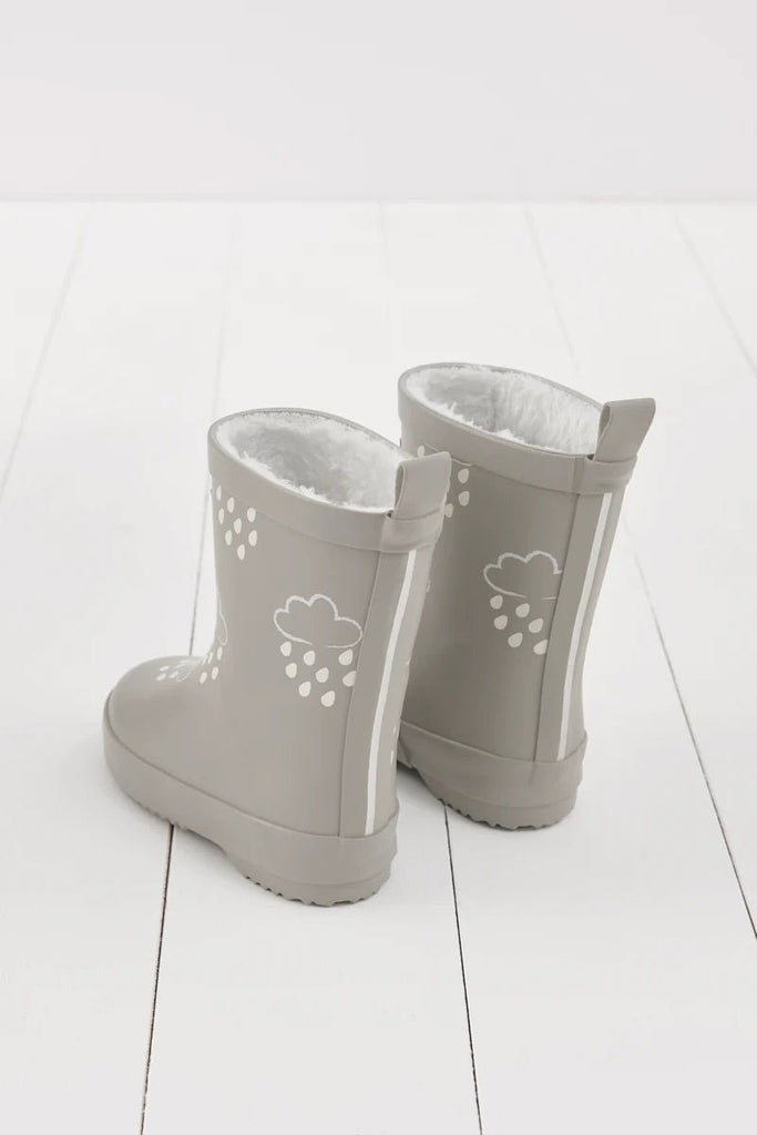 Grass & Air: Geothermal Grey Colour - Changing Kids Wellies - Acorn & Pip_Grass & Air