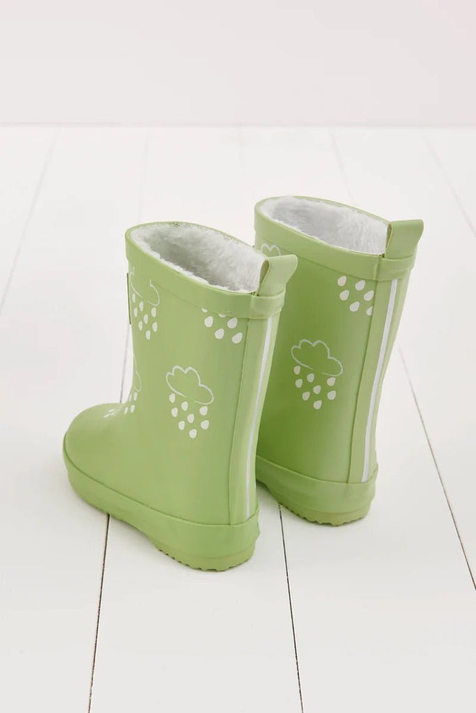 Grass & Air: Glacial Green Colour - Changing Kids Wellies - Acorn & Pip_Grass & Air