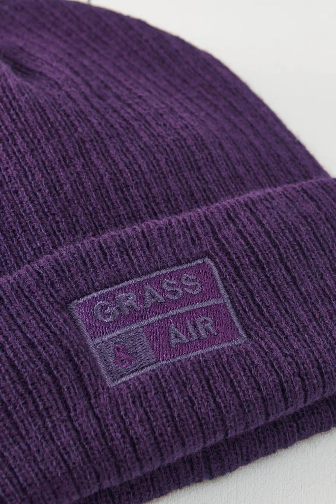 Grass & Air: Icelandic Amethyst Purple Beanie Hat - Acorn & Pip_Grass & Air