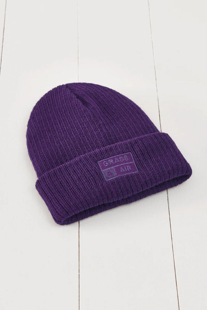 Grass & Air: Icelandic Amethyst Purple Beanie Hat - Acorn & Pip_Grass & Air