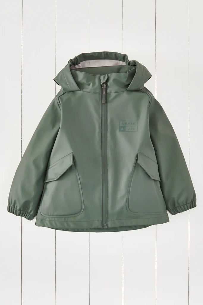 Grass & Air: Khaki Waterproof Rainster Jacket - Acorn & Pip_Grass & Air