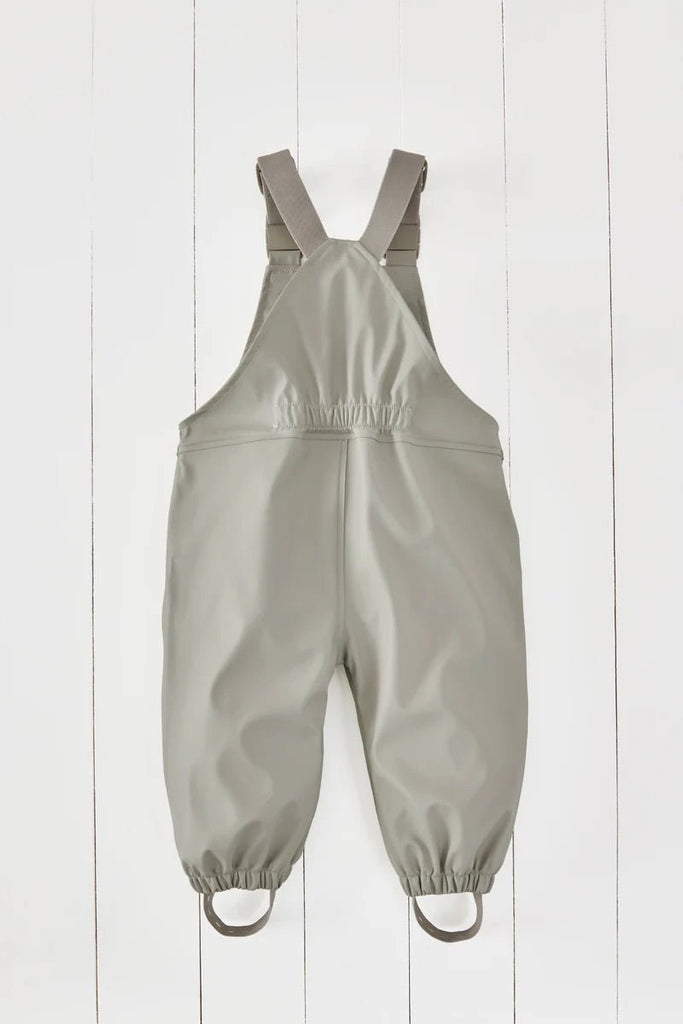 Grass & Air: Rainster Waterproof Dungarees - Grey - Acorn & Pip_Grass & Air