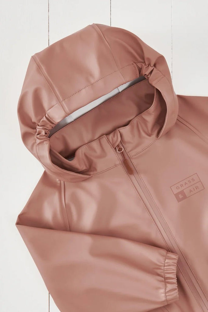 Grass & Air: Rose Waterproof Rainster Jacket - Acorn & Pip_Grass & Air