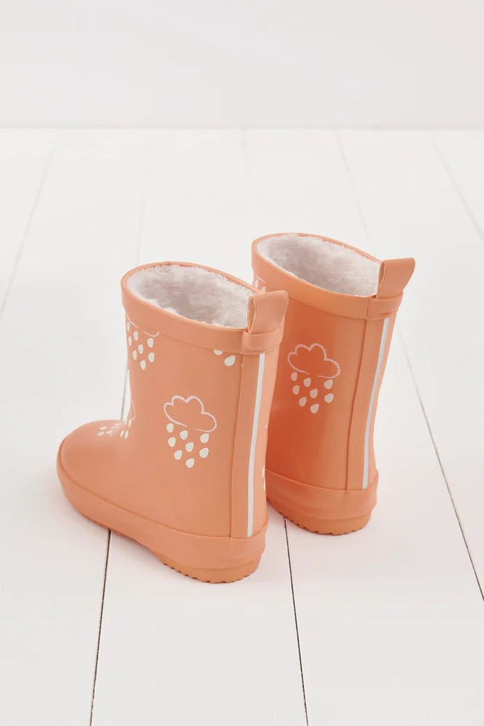 Grass & Air: Volcanic Orange Colour - Changing Kids Wellies - Acorn & Pip_Grass & Air