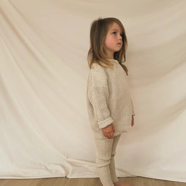 Hunter + Rose: Noa Kids Leggings - Wheat - Acorn & Pip_Hunter + Rose