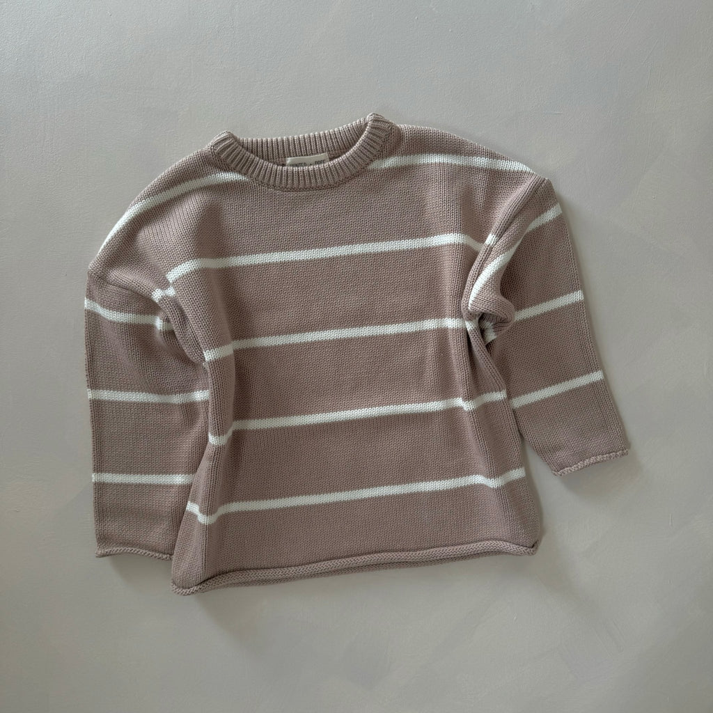 Hunter + Rose: Quinn Kids Jumper - Fawn Stripe - Acorn & Pip_Hunter + Rose