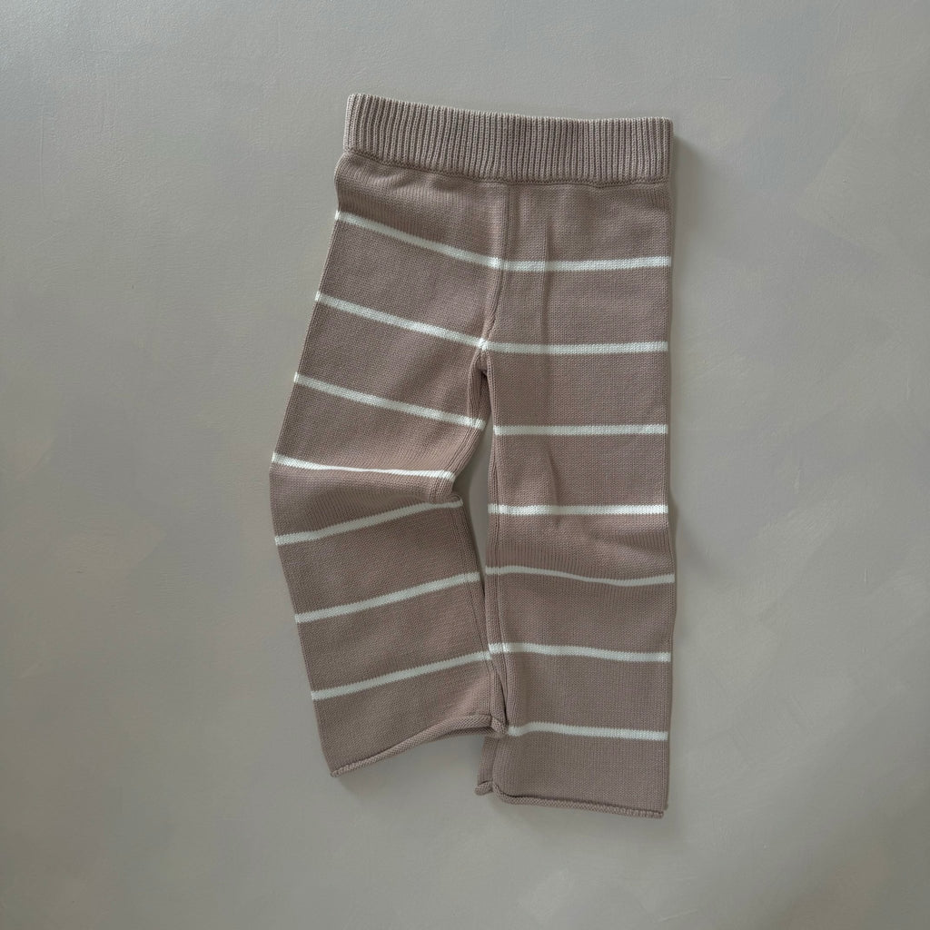 Hunter + Rose: Quinn Kids Pants - Fawn Stripe - Acorn & Pip_Hunter + Rose