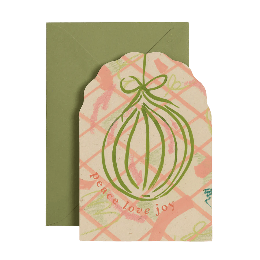 I am Roxanne: Peace Joy Love Christmas Card - Acorn & Pip_I am Roxanne