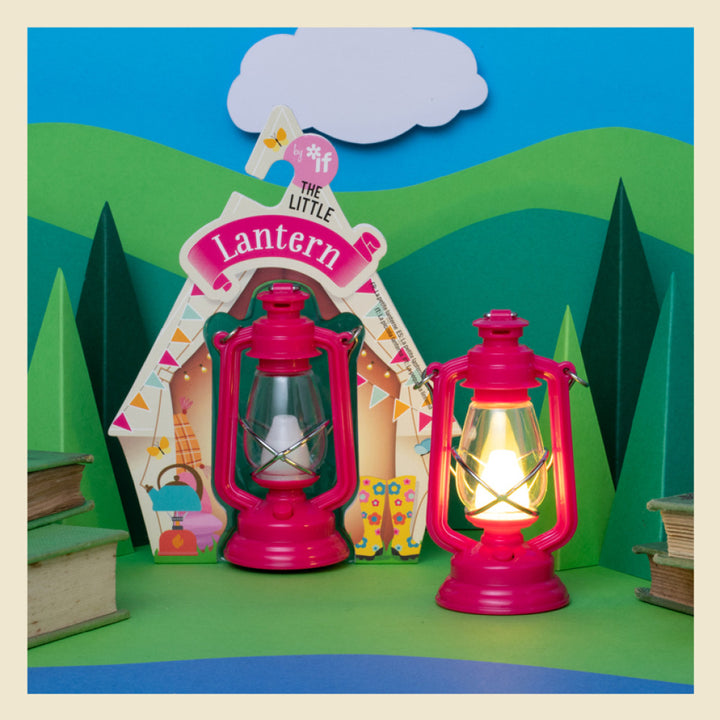 IF Little Lantern pink LED camping-style light with packaging