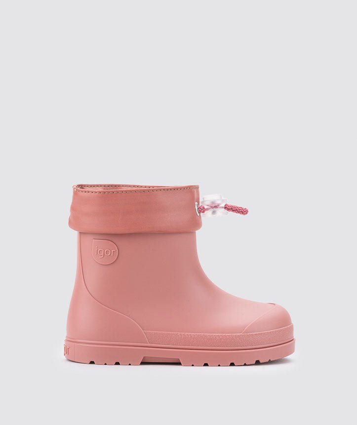 Igor: Mendi - Short Wellie Boot (Rose) Barefoot Boots - Acorn & Pip_Igor