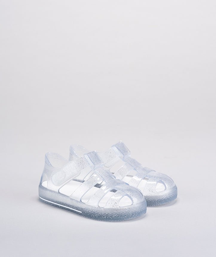 Igor: Star Glitter Kids Jelly Sandals - Transparent - Acorn & Pip_Igor