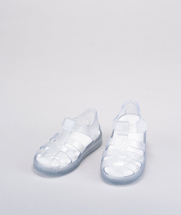 Igor: Star Glitter Kids Jelly Sandals - Transparent - Acorn & Pip_Igor