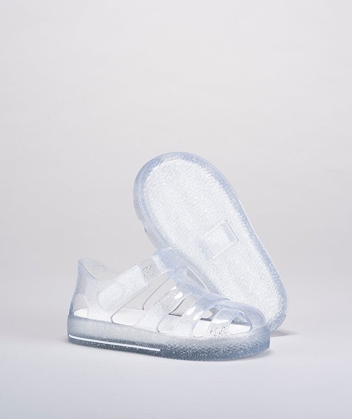 Igor: Star Glitter Kids Jelly Sandals - Transparent - Acorn & Pip_Igor