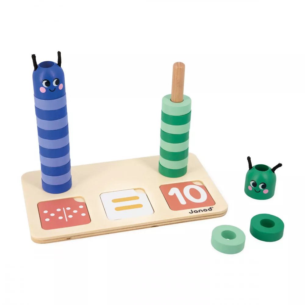 Janod: Number Composition And Comparison Educational Wooden Toy - Acorn & Pip_Janod