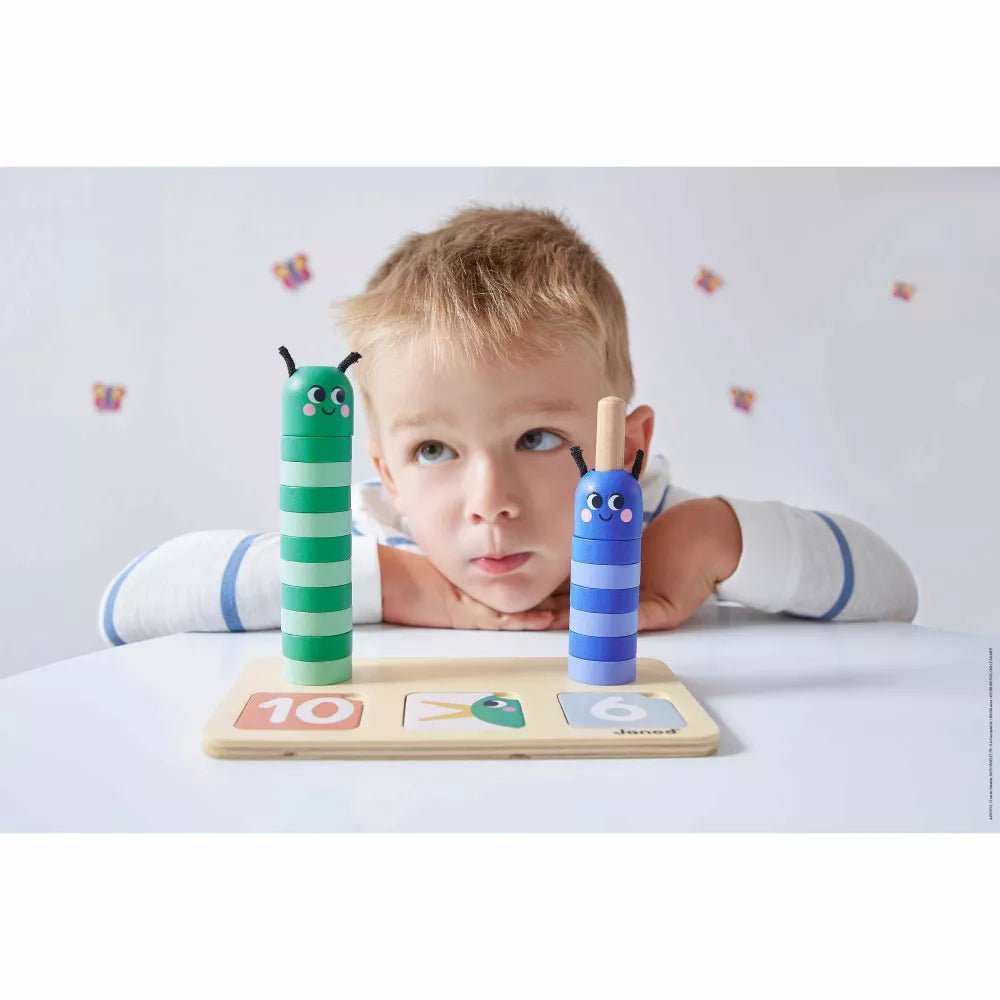 Janod: Number Composition And Comparison Educational Wooden Toy - Acorn & Pip_Janod