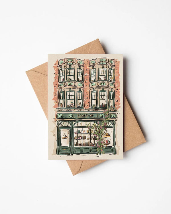 Jenna Crush Bookshop Storefront Illustrated Card – A6