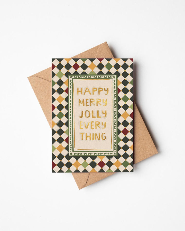 Jenna Crush Happy Merry Jolly Everything Christmas card