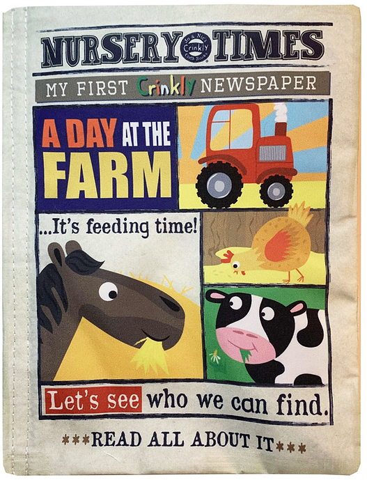 A Day at the Farm crinkly book