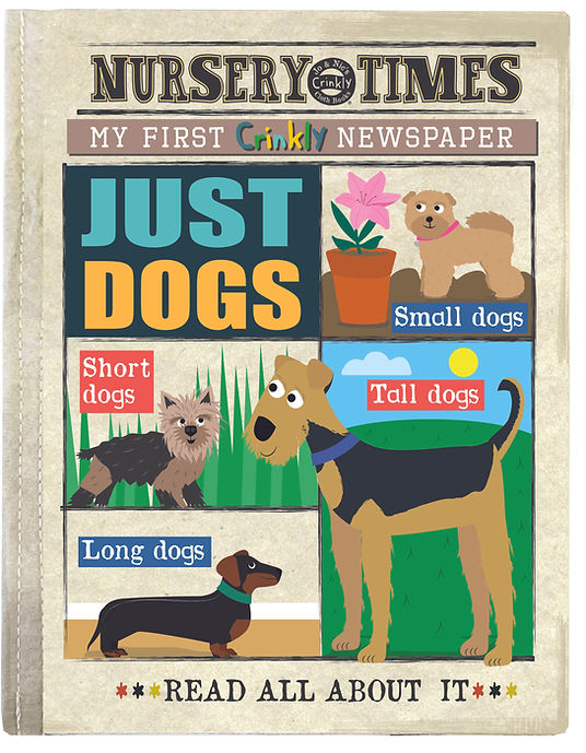 Just Dogs crinkly baby book