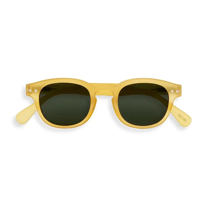 Izipizi kids yellow sunglasses with UV protection for ages 3 to 7, lightweight and durable, by Acorn & Pip.