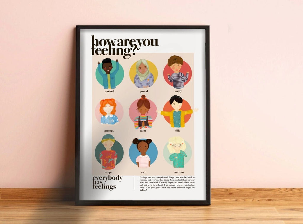 Kate Fox Design: Everybody has Feelings - A5 Print - Acorn & Pip_Kate Fox Design